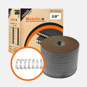 Bobina Arillo Metálico 3/8" (Paso 3:1) Níquel